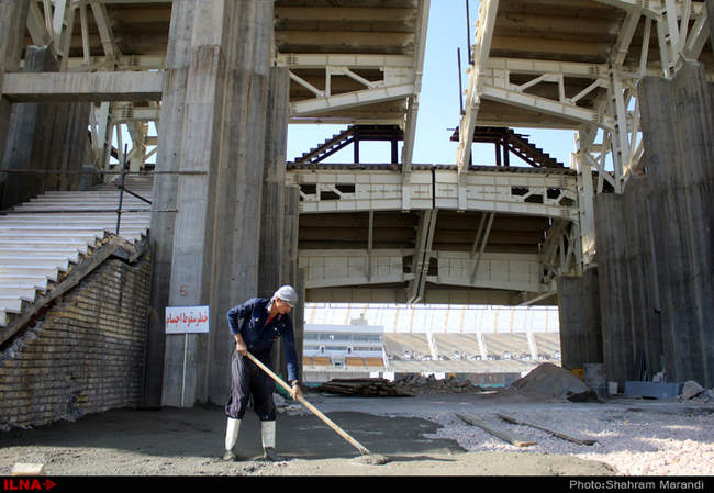 آماده سازی ورزشگاه نقش جهان برای روز افتتاحیه