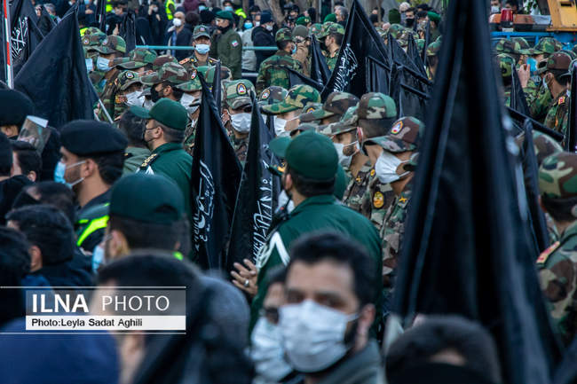 تشییع باشکوه پیکر‌های مطهر ۱۵۰ شهید گمنام در تهران/۳