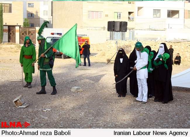 تعزیه خیمه سوزی روز عاشورا در شیراز