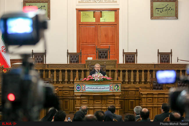 نشست خبری علی لاریجانی