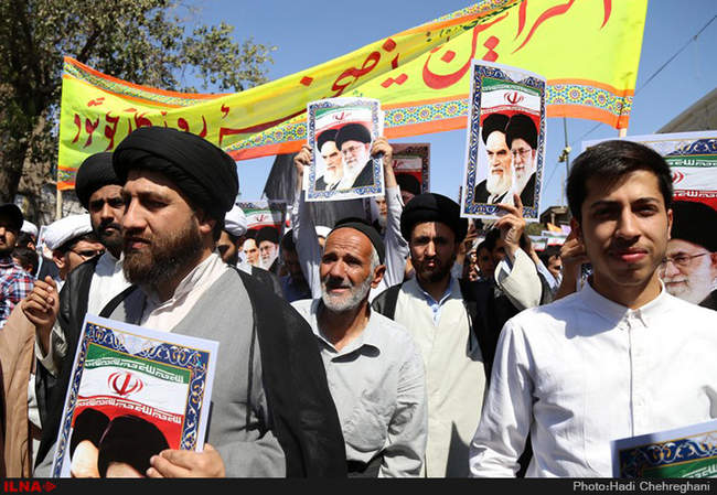راهپیمایی نمازگزاران در اعتراض به حادثه منا-قم