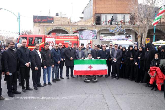 گزارش تصویری: حضور جامعه ورزش در راهپیمایی ۲۲ بهمن 