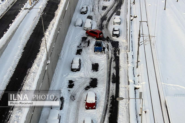  بارش سنگین برف در آتن