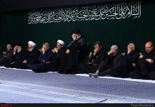 دومین شب مراسم عزاداری محرم در حضور رهبر انقلاب برگزار شد 