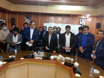 دیدار مدیرعامل شرکت زغالسنگ کرمان با اعضای شورای کارگری