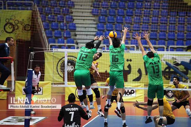 برد تیم والیبال سپاهان برابر  لبنیات هراز آمل
