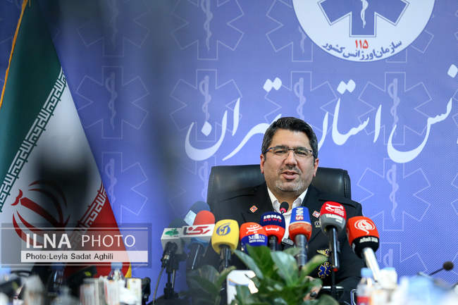 نشست خبری رئیس سازمان اورژانس استان تهران