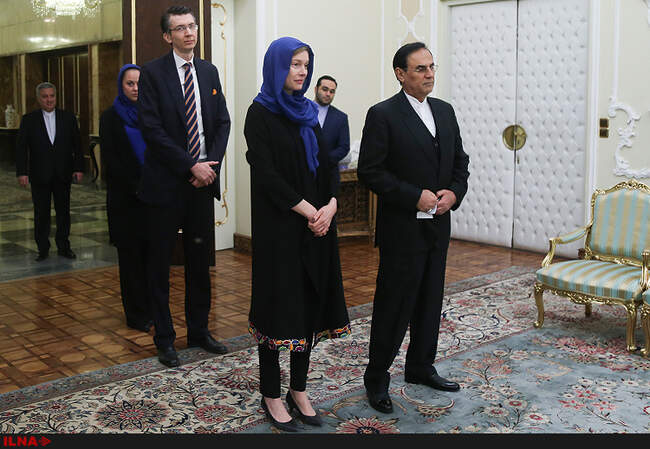 تقدیم استوارنامه سفیران 6 کشور به رئیس جمهوری