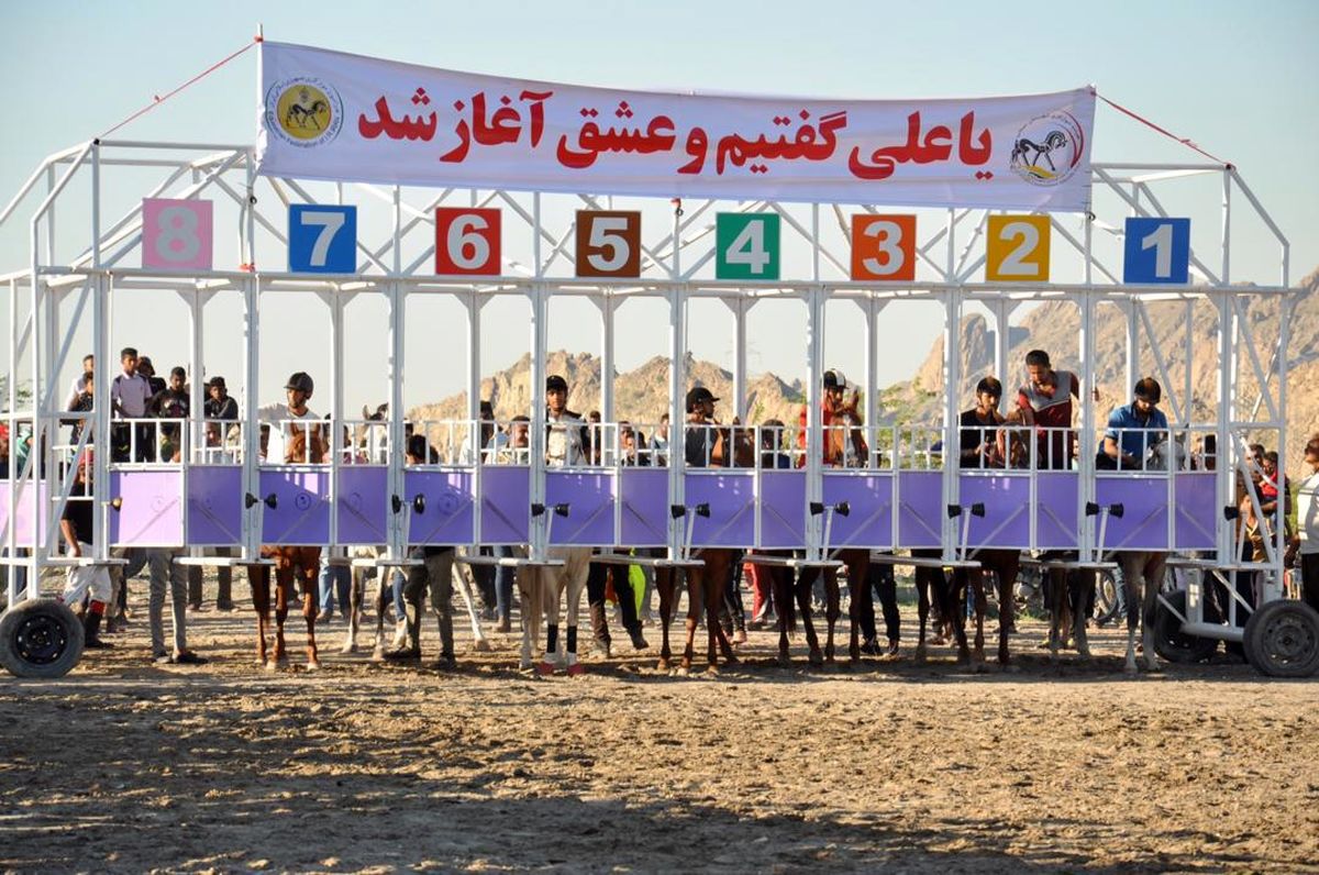 مسابقات کورس اسب دوانى منطقه جنوب کشور به میزبانى شهرستان میناب