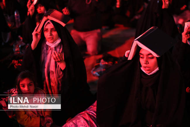 مراسم احیای شب بیست و یکم رمضان در ستاد فرماندهی انتظامی تهران بزرگ