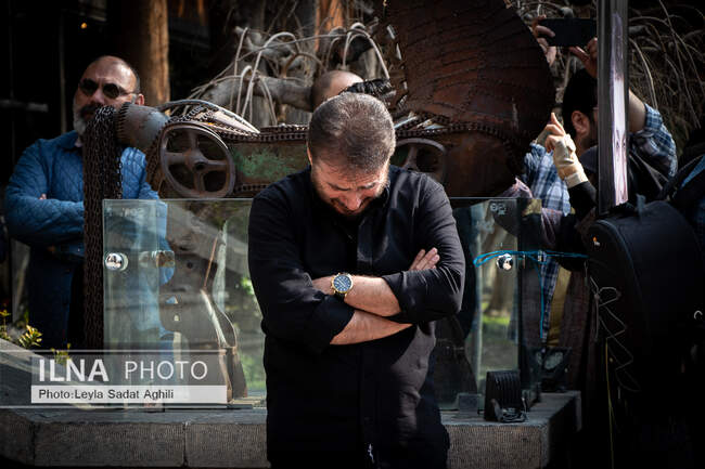  سید جواد هاشمی در مراسم تشییع پیکر شهرام عبدلی