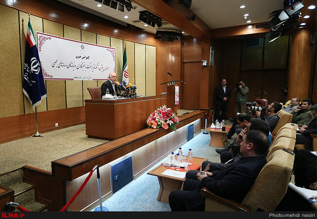 نشست خبری بیژن زنگنه، وزیر نفت بااصحاب رسانه