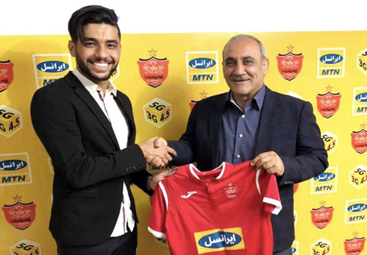 گل خرید جدید پرسپولیس به استقلال و شادی گل جنجالی (ویدئو)