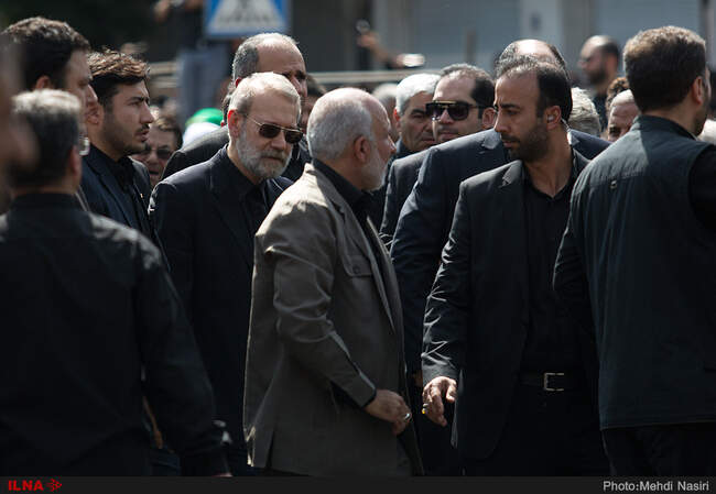 مراسم خیمه سوزان روز عاشورا در بازار تهران