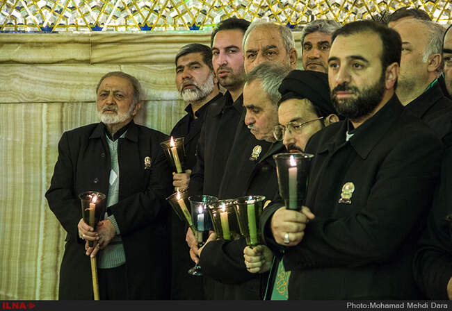 خطبه خوانی شب شهادت امام رضا (ع)در حرم مطهر رضوی با حضور عباس عراقچی
