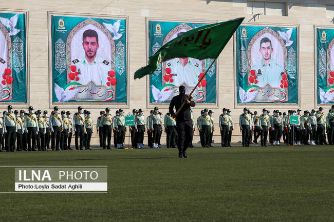 حضور  سردار رحیمی در مراسم صبحگاهی ستاد فاتب تهران