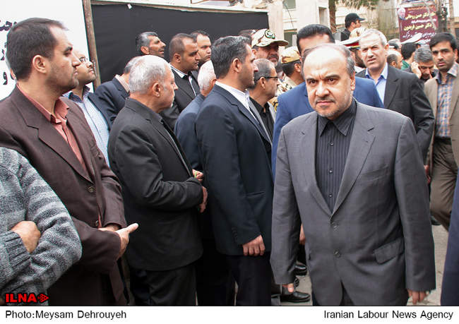 مراسم تشییع و خاکسپاری والده رییس جمهور