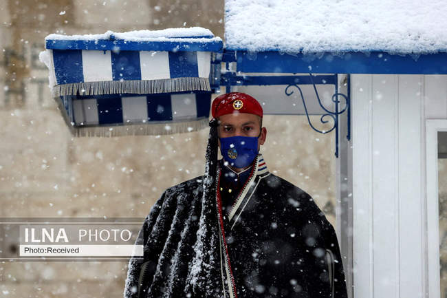  بارش سنگین برف در آتن