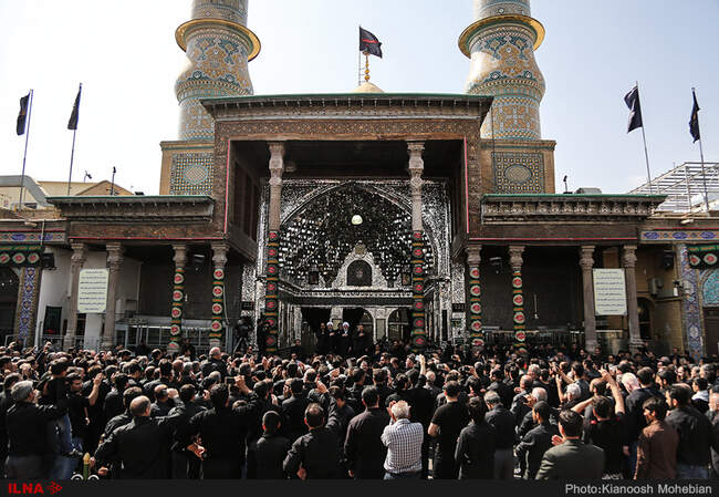 تصاویر حضور رئیس‌جمهور در حرم عبدالعظیم حسنی در عزاداری روز عاشورا