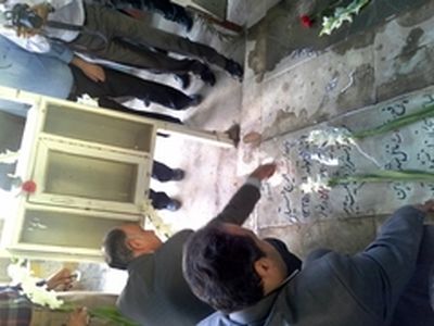مراسم غبار روبی و عطرافشانی گلزار شهدای کارگر