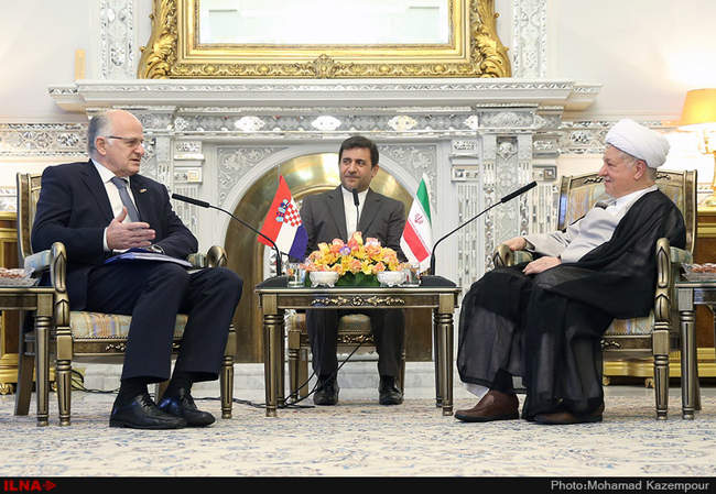 دیدار رئیس پارلمان کرواسی با آیت الله هاشمی رفسنجانی