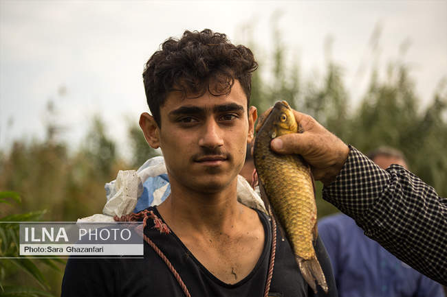 مراسم چپی زنی و قرق شکنی در آبندان رودبست بابلسر