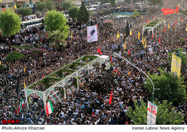 مراسم تشییع پیکر پاک شهدای غواص-3
