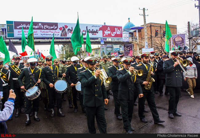 تشیع پیکر مطهر دو شهید گمنام در ساری‎