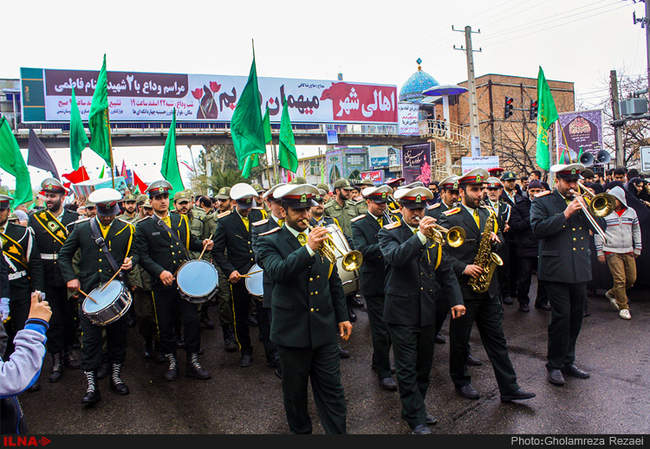 تشیع پیکر مطهر دو شهید گمنام در ساری‎