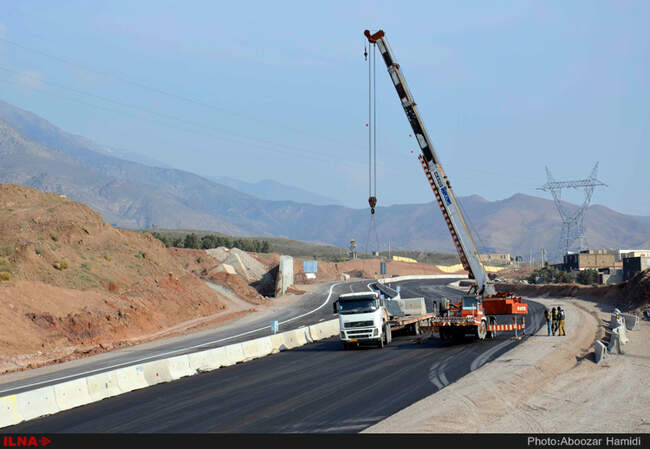  مراحل تکمیل آزادراه قزوین رشت محدوده منجیل رودبار