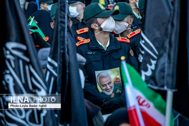 تشییع باشکوه پیکر‌های مطهر ۱۵۰ شهید گمنام در تهران/۲