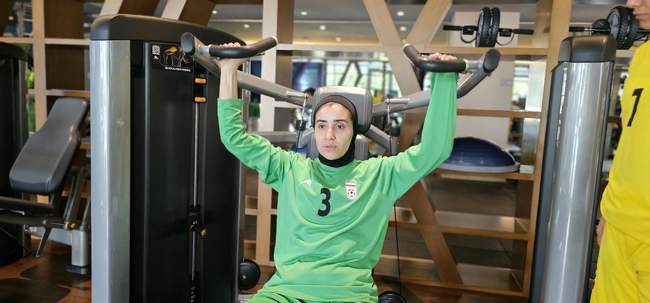 تمرین ریکاوری ملی پوشان فوتسال بانوان در سالن جیم