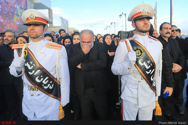 مراسم استقبال از پیکر سه شهید دریانورد نفتکش سانچی