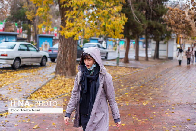 بارش اولین باران پاییزی در قزوین