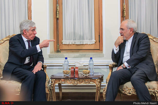دیدار جک استراو وزیر امور خارجه اسبق بریتانیا با محمد جواد ظریف