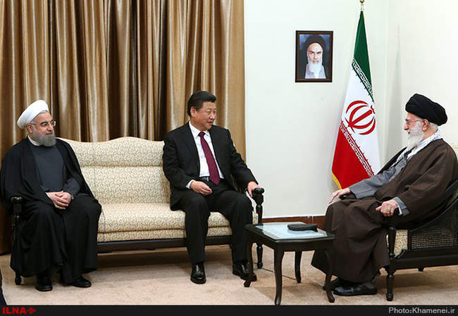 دیداررئیس جمهورچین بامقام معظم رهبری