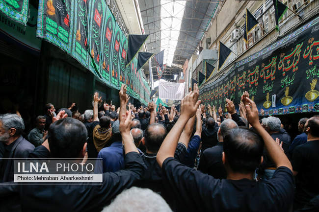 مراسم خیمه‌سوزان ظهر عاشورا در چهارراه گلوبندک تهران /2