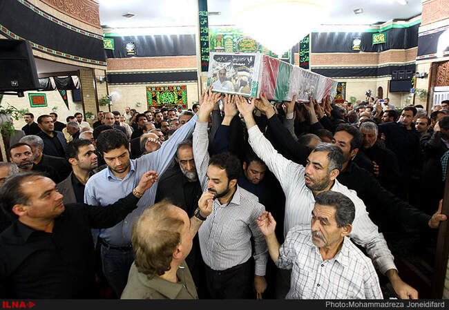 مراسم تشییع خبرنگار شبکه خبر