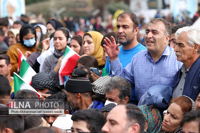 دیدار رئیس جمهور با مردم سنندج