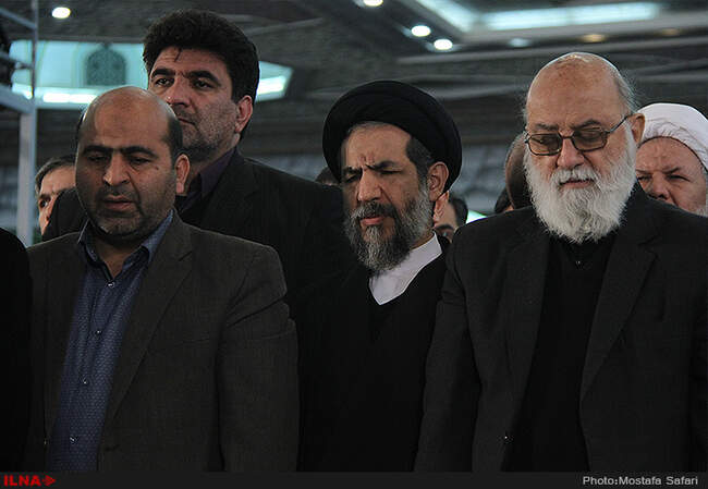مراسم تشییع پیکر شهدای آتش‌نشان در مصلای امام خمینی(ره)/1