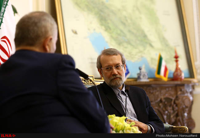 دیدار علی لاریجانی، رئیس مجلس با وزیر خارجه رومانی‎