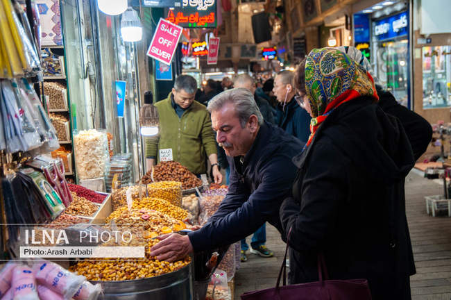  بازار تجریش تهران در آستانه شب یلدا