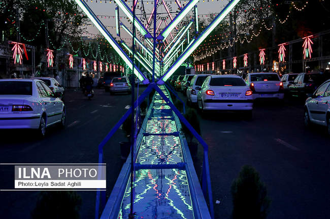 حال و هوای تهران درشب نیمه شعبان