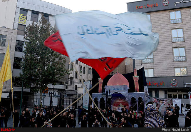 دسته عزاداری حسینیه کاظمینیهای مقیم تهران در روز تاسوعا