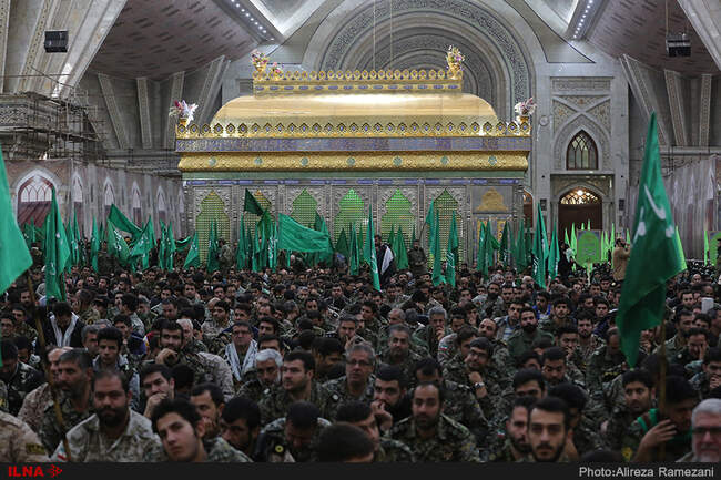 اجتماع بزرگ بسیجیان تهران در حرم امام خمینی (ره)