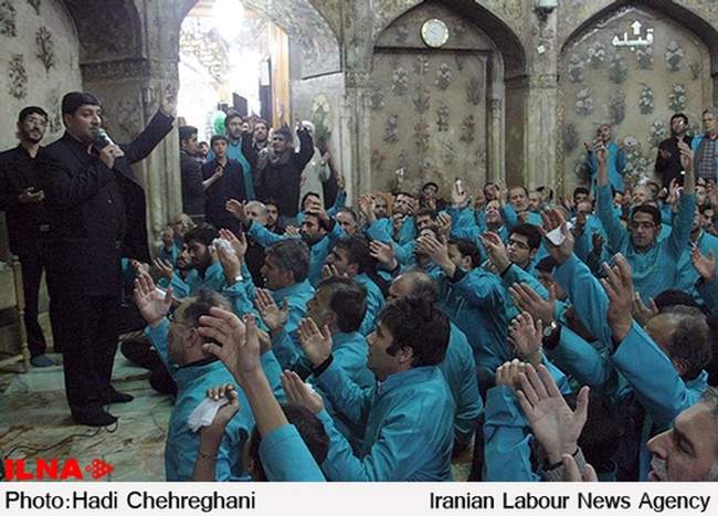 غبار روبی حرم مطهر حضرت فاطمه معصومه(س)