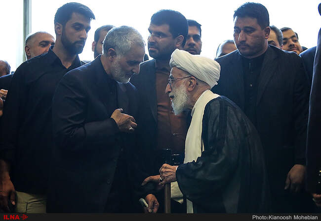 مراسم ترحیم پدر سردار سلیمانی