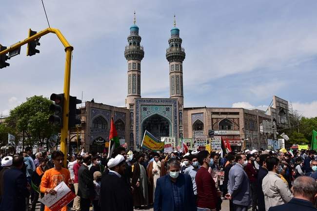 راهپیمایی اردبیلی‌ها به مناسبت روز جهانی قدس+عکس