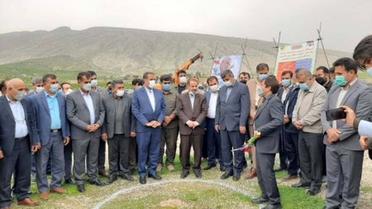 کلنگ زنی خط دومداره برق سردار شهید سلیمانی در کهگیلویه 
