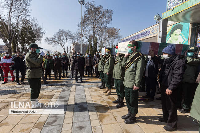 تشییع پیکر مطهر ۵ شهید گمنام در استان مرکزی